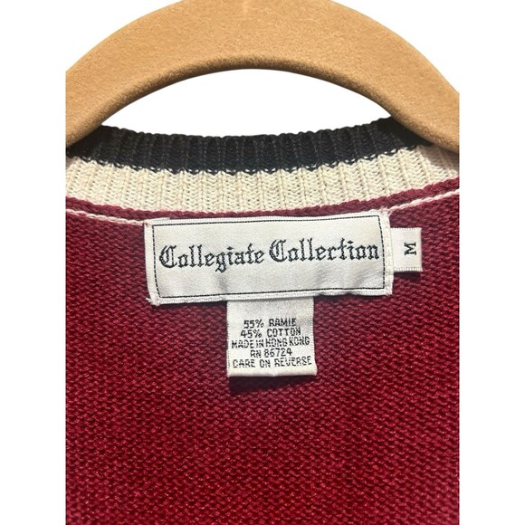Vintage Collegiate Collection Alabama Sweater Vest Knit Medium Crimson Tide Ball - Picture 3 of 5